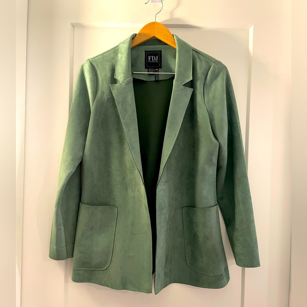 Faux Suede Blazer - M